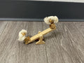 Vintage Wooden See-Saw Christmas Ornament Miniature Wooden Dolls Broken
