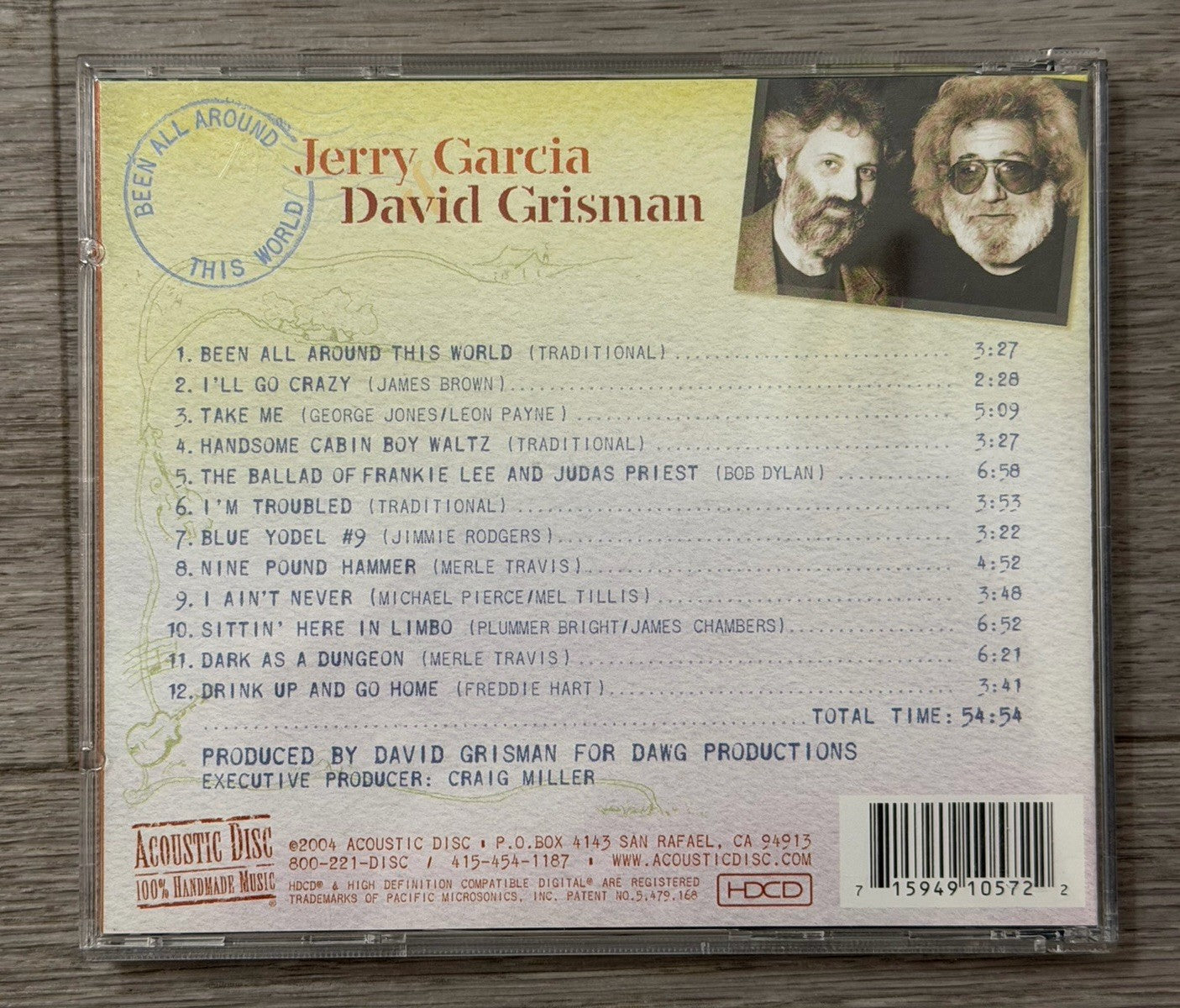 Jerry Garcia & David Grisman - Been All Around This World - HDCD
