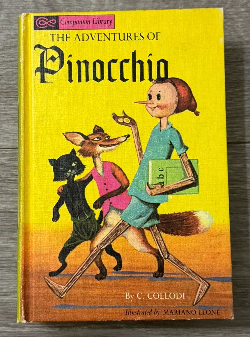 1965 Companion Library Adventures Of Pinocchio And The Story Of King Arthur &...