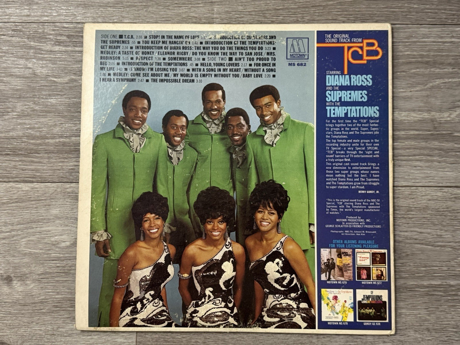 The original sound track from TCB Motown - Diana Ross & The Temptations VG/VG