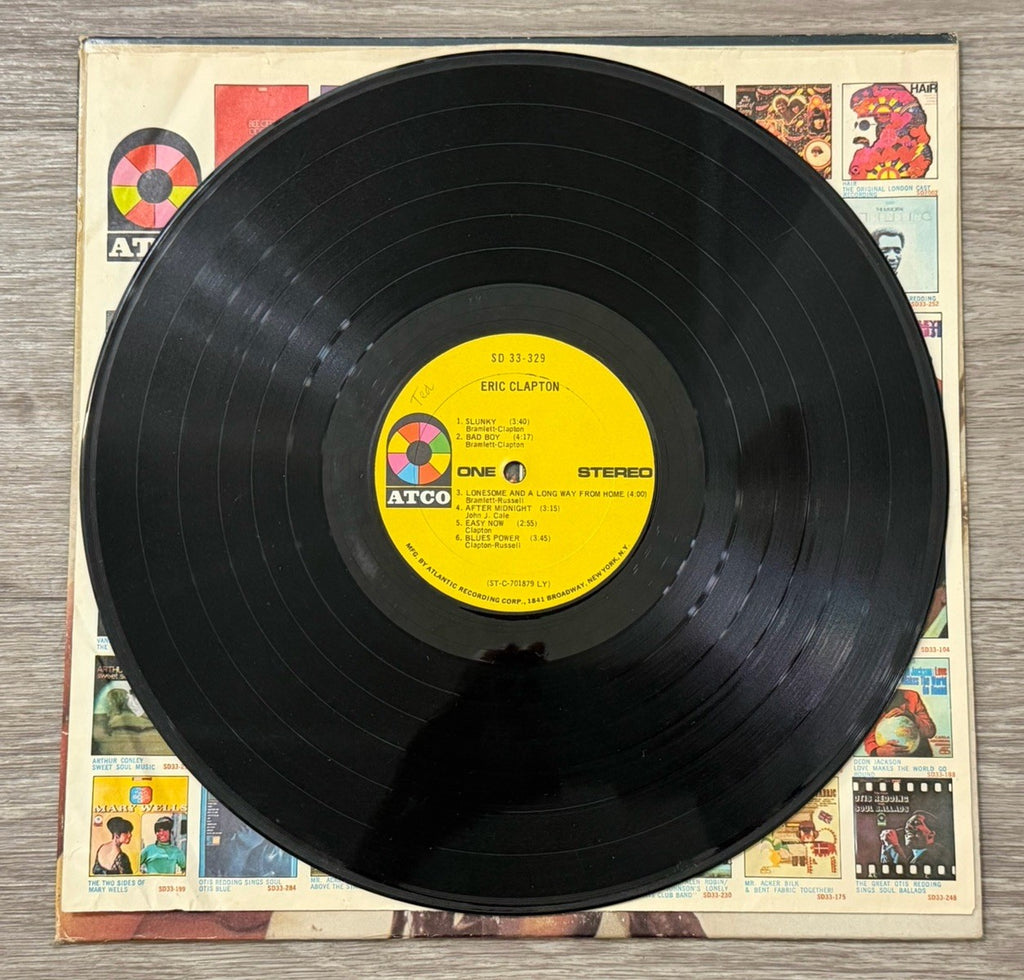 1972 Eric Clapton Eric Clapton LP Vinyl ATCO Rock 12" 33 RPM Stereo