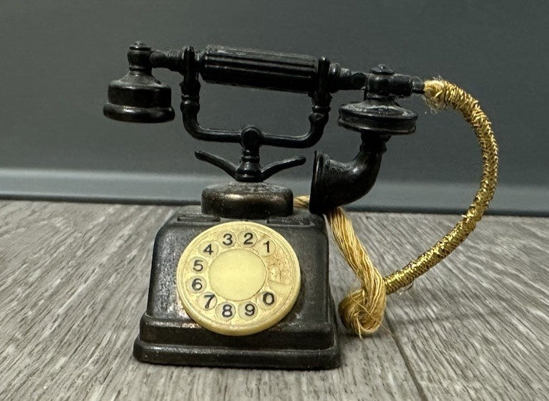 Durham Industries Metal Miniature Rotary Phone No. 5404