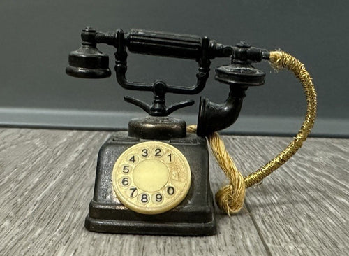 Durham Industries Metal Miniature Rotary Phone No. 5404