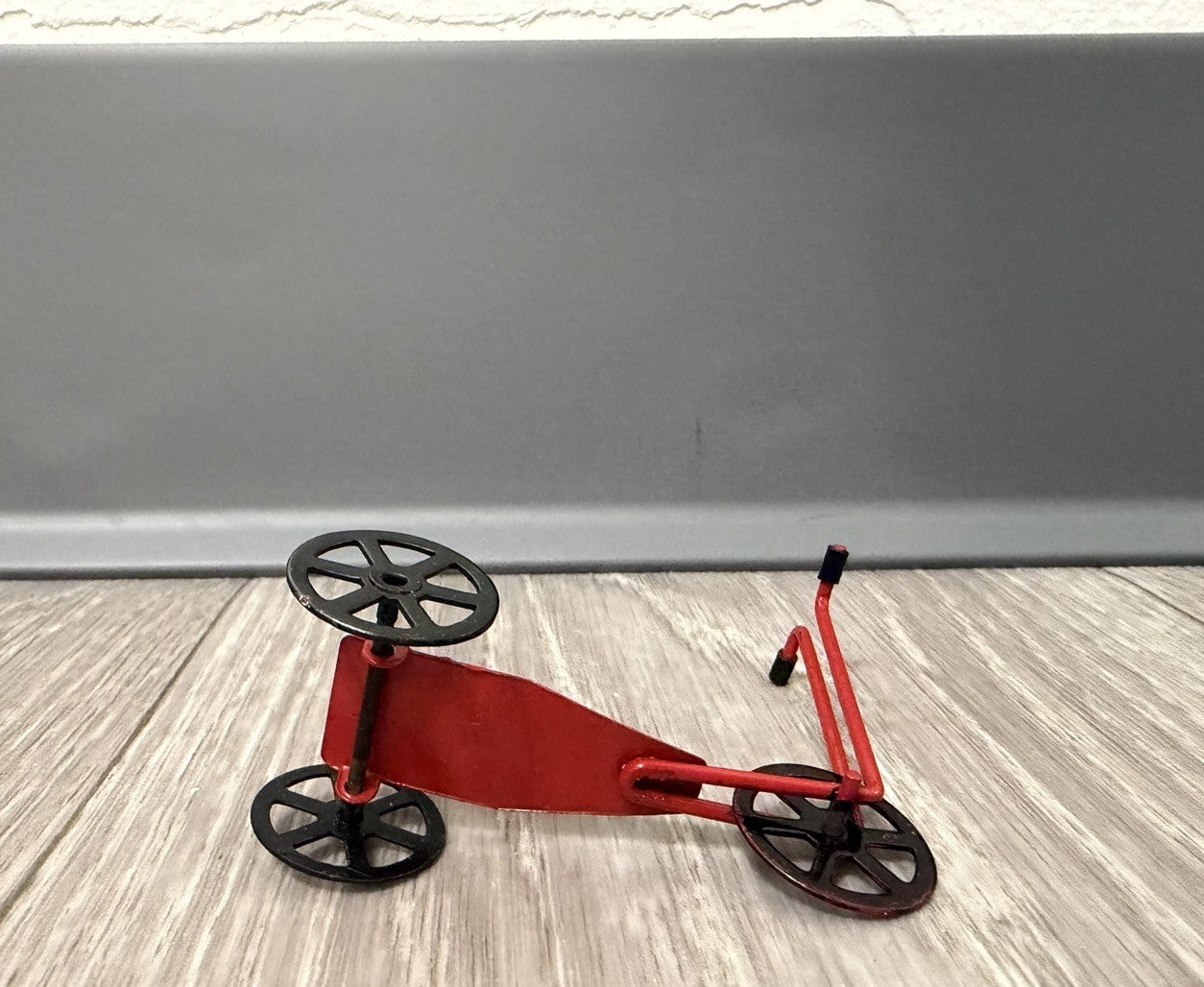 Vintage ~ Miniature Penny Farthing 3 wheel Scooter Dollhouse Christmas Ornament