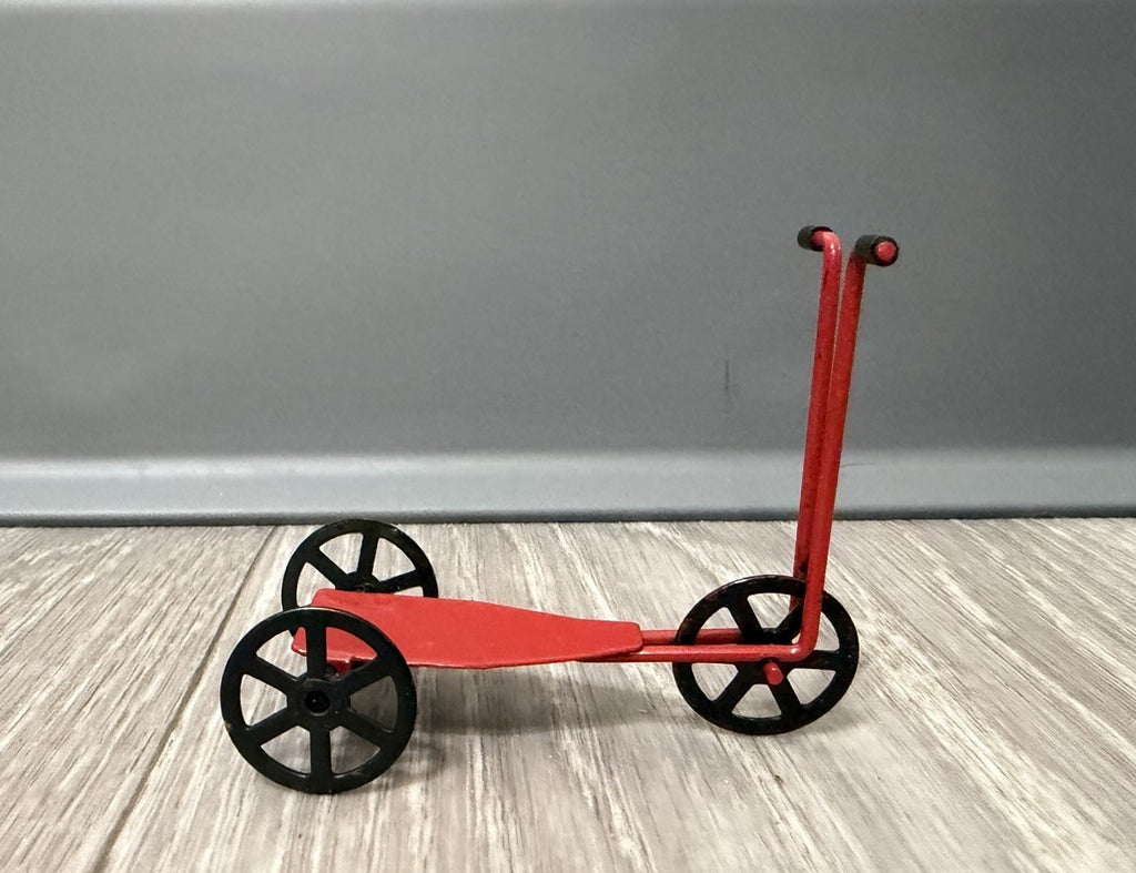 Vintage ~ Miniature Penny Farthing 3 wheel Scooter Dollhouse Christmas Ornament