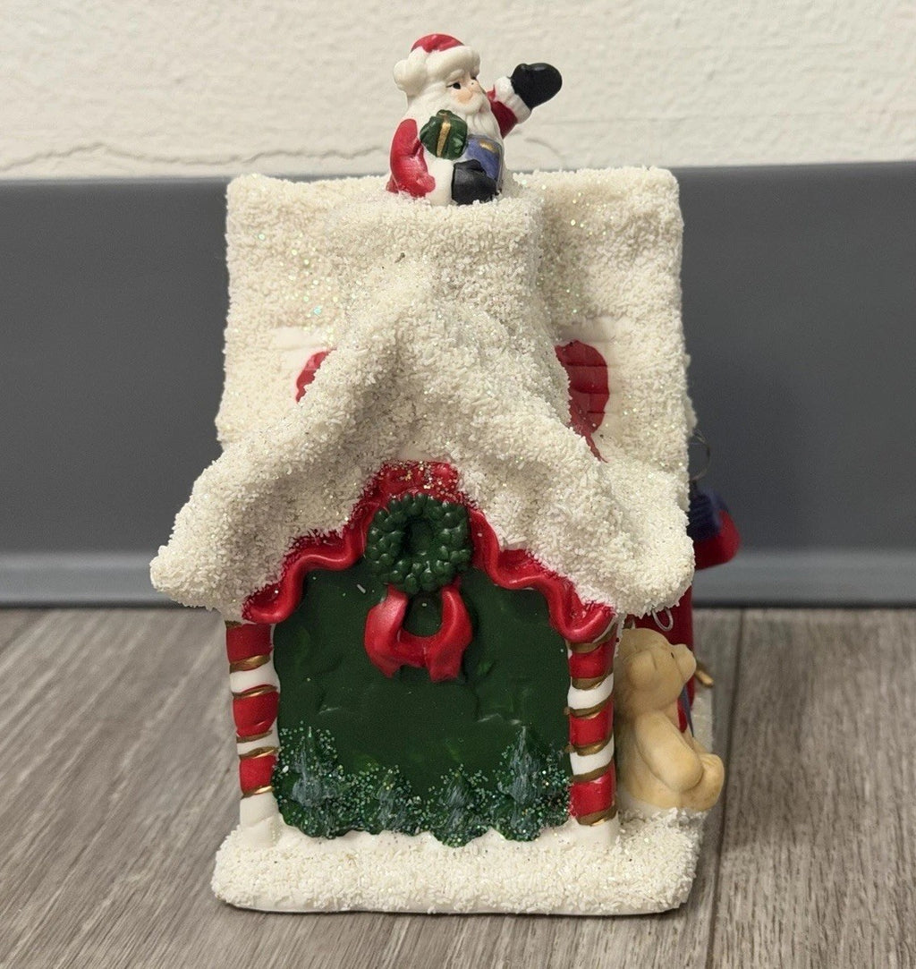 K's Collection "Christmas Winter House" Polyresin Multicolored Ornament 6" X 4"