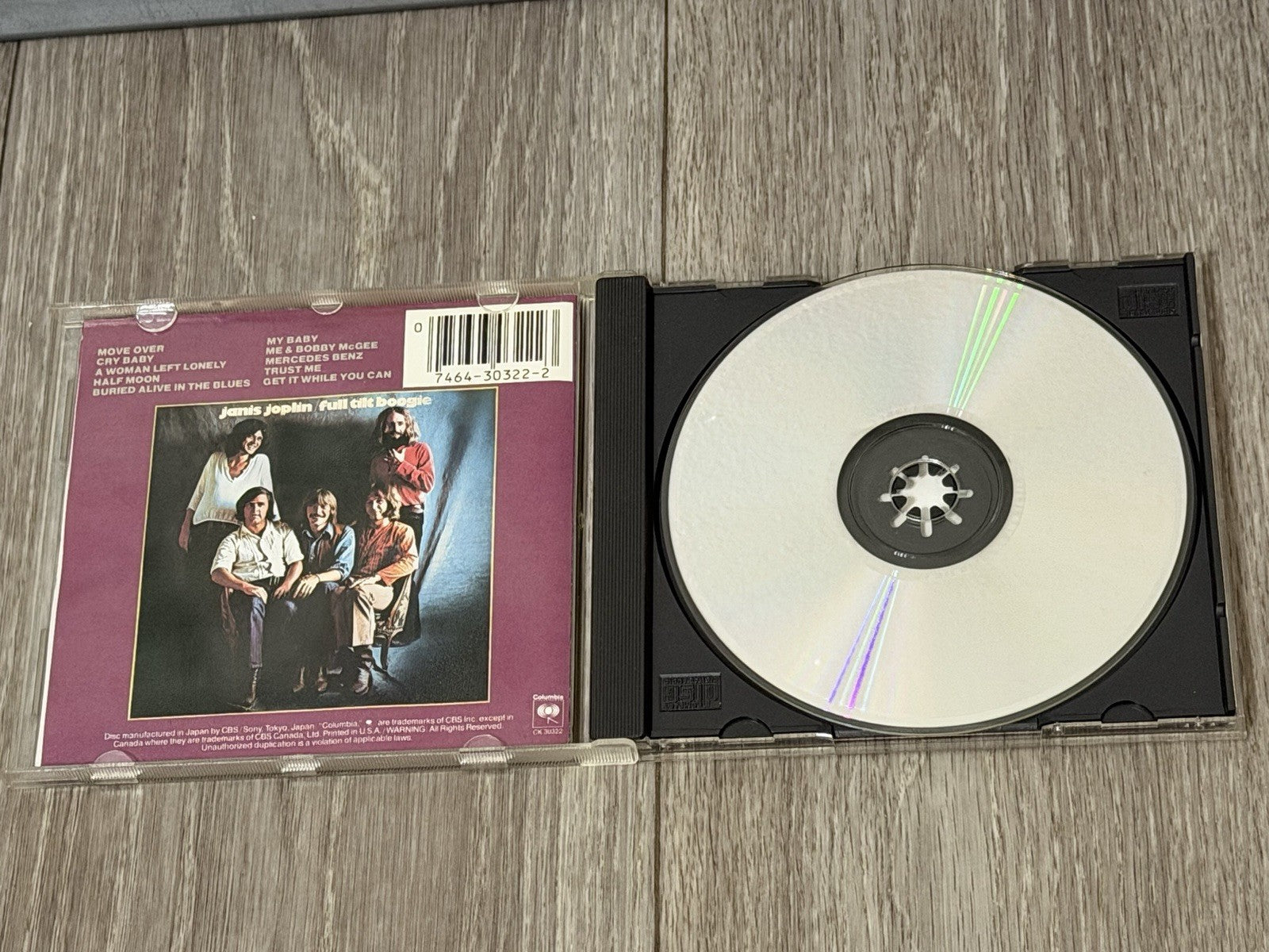 Pearl by Janis Joplin & the Full Tilt Boogie Band/Janis Joplin (CD, Oct-1990)