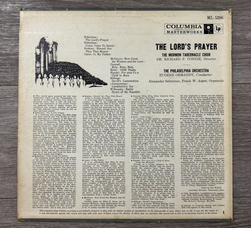 "The Lord's Prayer" Vinyl LP