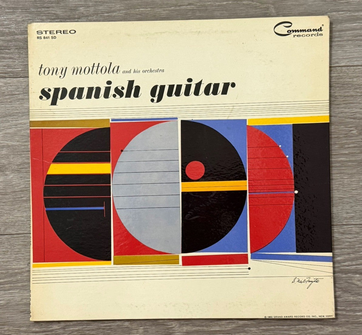 1962 Tony Mottola And His Orchestra Spanish Guitar Vinyl LP Record Gatefold