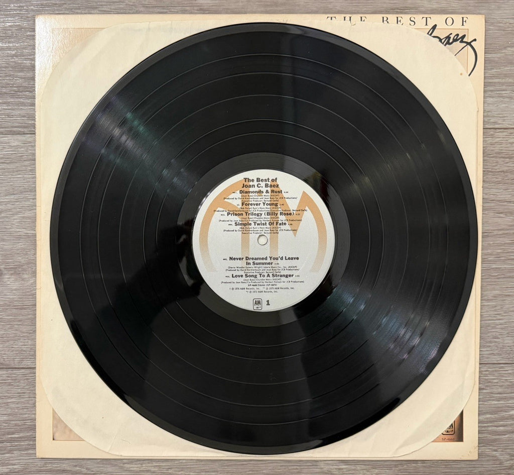 Joan Baez ‎– The Best Of Joan C. Baez Vinyl, LP 1977 A&M Records ‎– SP-4668