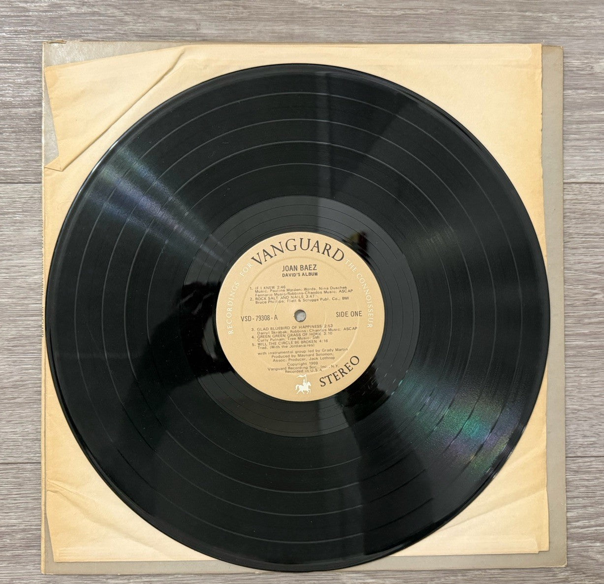 JOAN BAEZ” David's Album”  1969 Stereo Vinyl Vanguard  LP