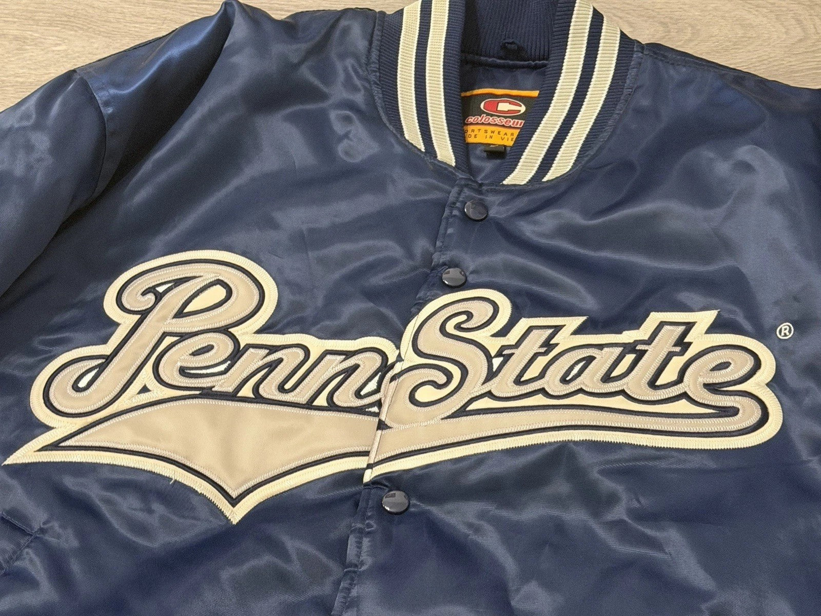 Penn State Varsity  Bomber Jacket Colosseum Made In Korea Vintage XL