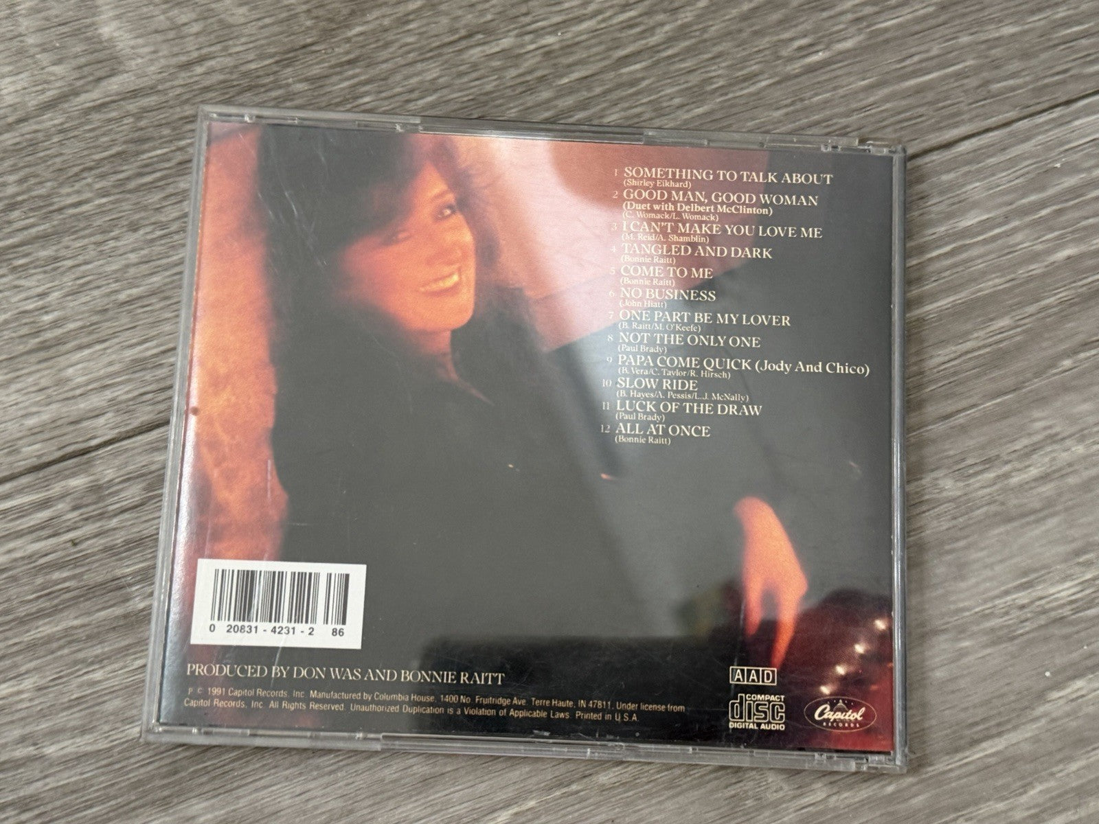 Bonnie Raitt - Luck of the Draw (Jun-1991, Capitol/EMI Records) CASE CRACKED