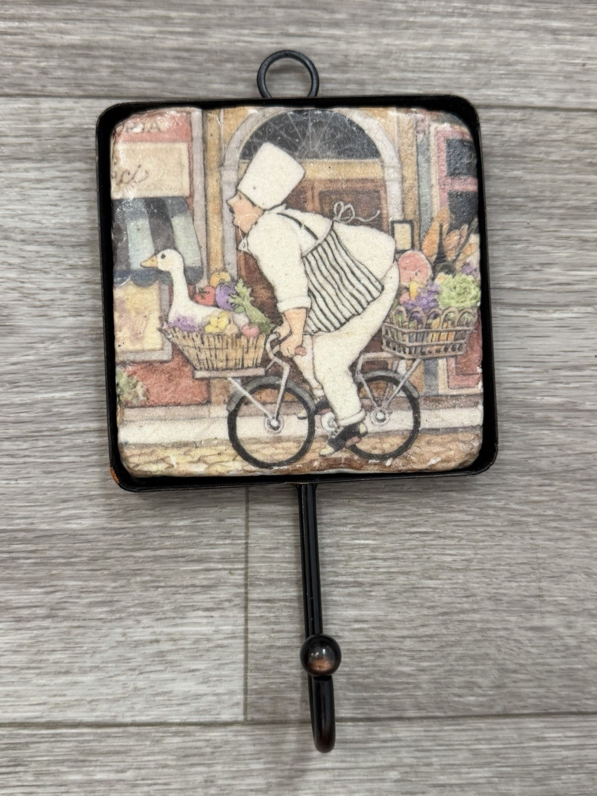 Vintage Chef Alessio Collection Utensil/Towel Hook Kitchen Decor