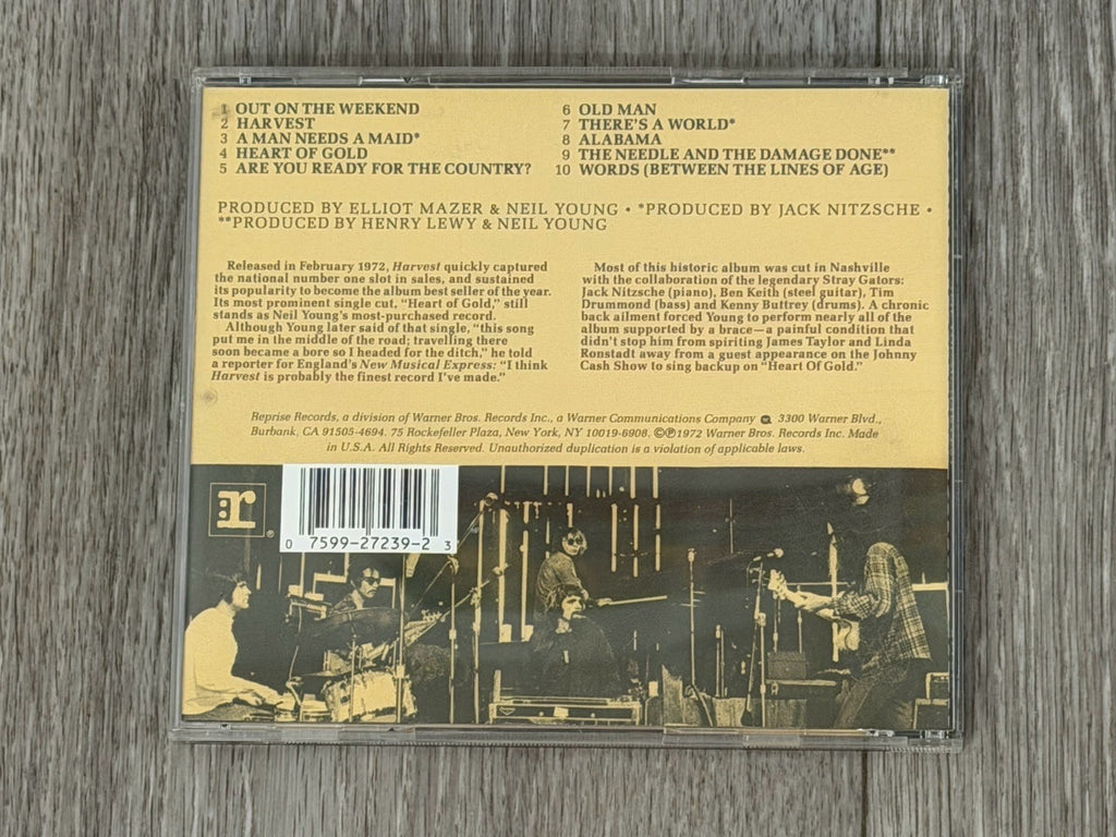 Neil Young: Harvest CD 1972 2277-2 REPRISE VG+ Used
