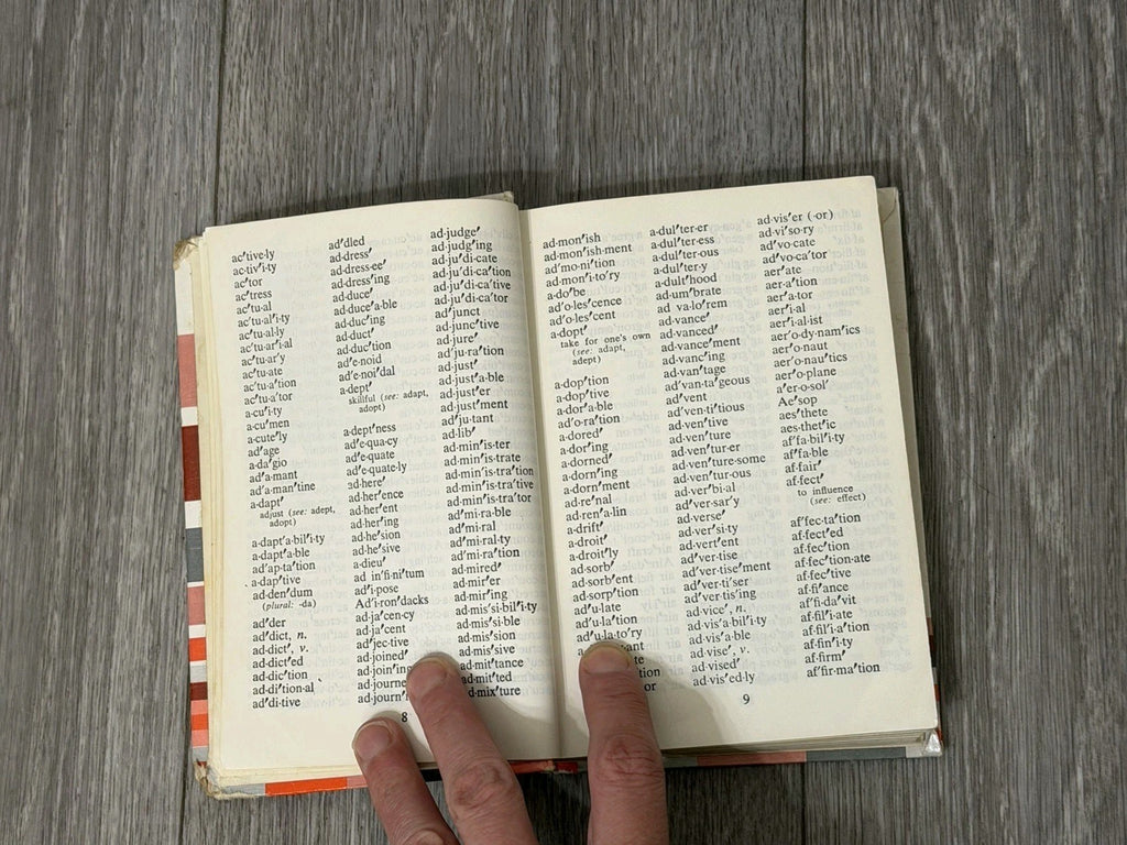 Vintage Instant Spelling Dictionary Book