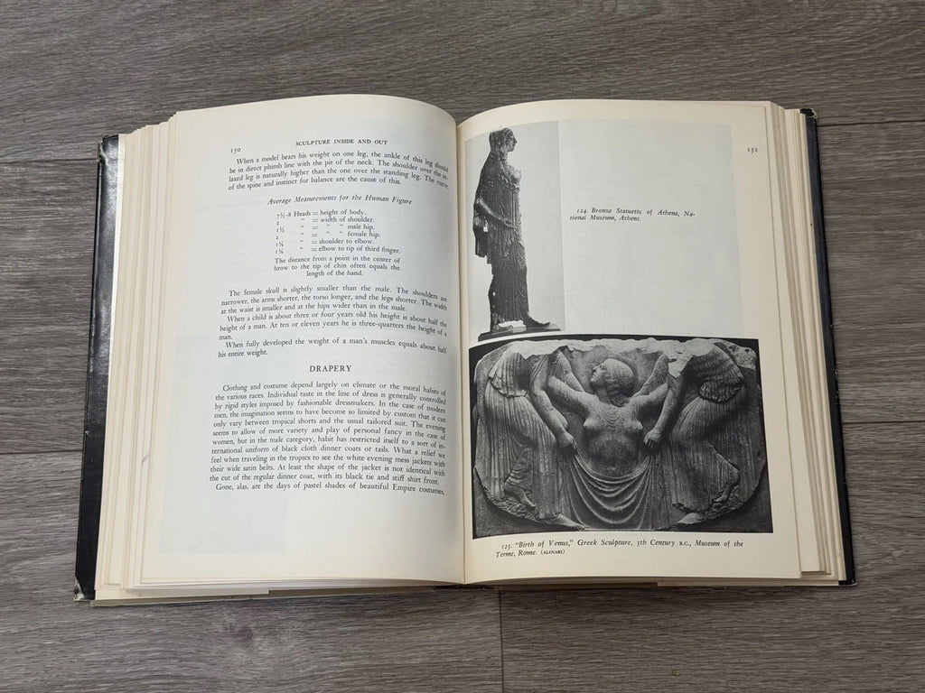 Sculpture, Inside and Out, by Malvina Hoffman, 1st, HBDJ, 1939, Illustrated VTG