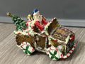 2005 Ginger Frost Lane Santa Claus Gingerbread Car w/ Tree Decoration