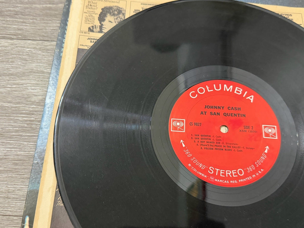 Johnny Cash at San Quentin Columbia CS 9827 Vinyl Album LP