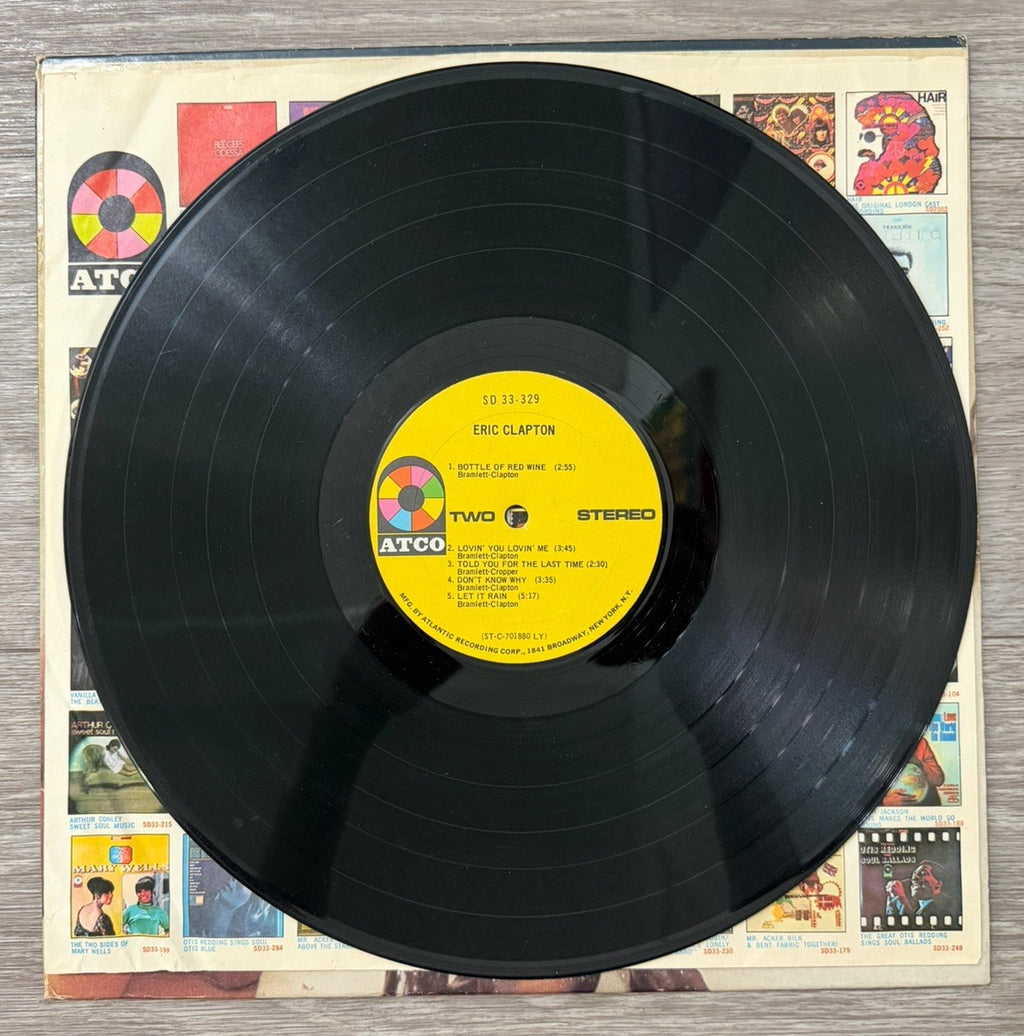 1972 Eric Clapton Eric Clapton LP Vinyl ATCO Rock 12" 33 RPM Stereo