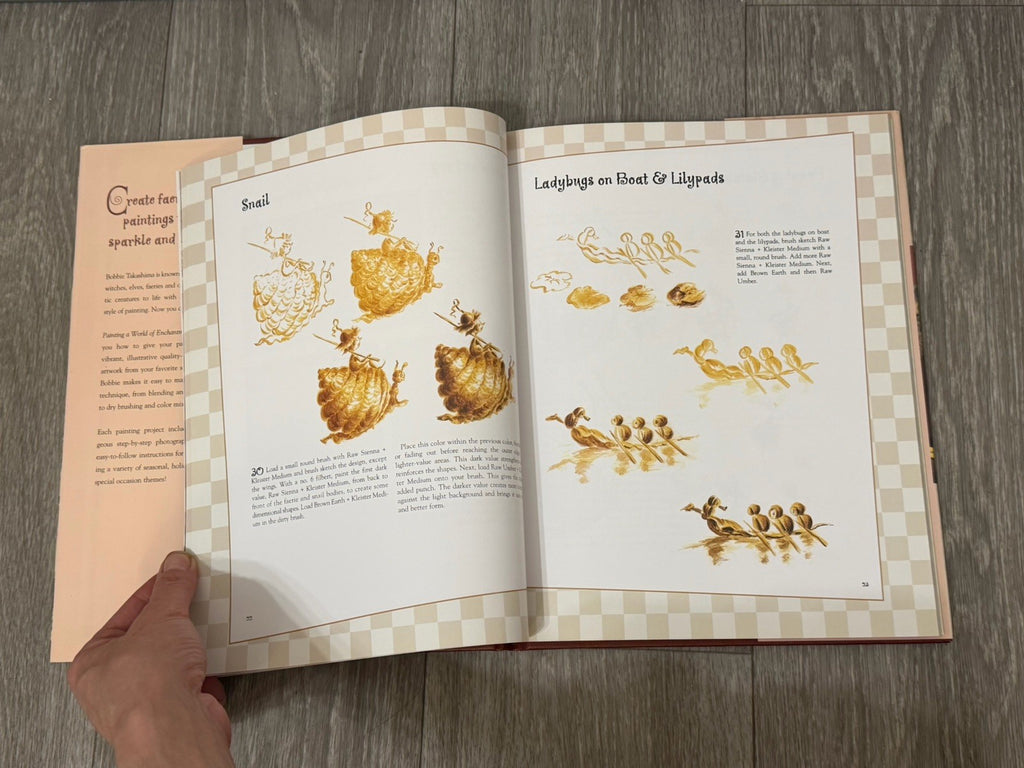 Painting a World of Enchantment Hardcover Instructional Book by Bobbie Takashima