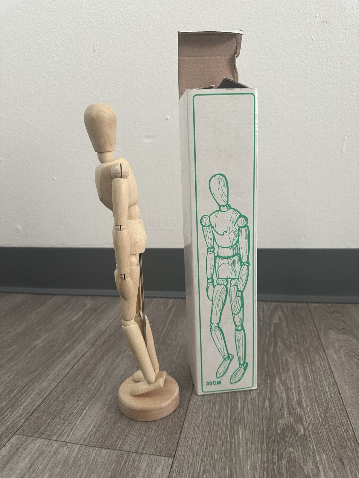 Vintage Wooden Positionable Manikin 12” 30cm. Excellent Condition