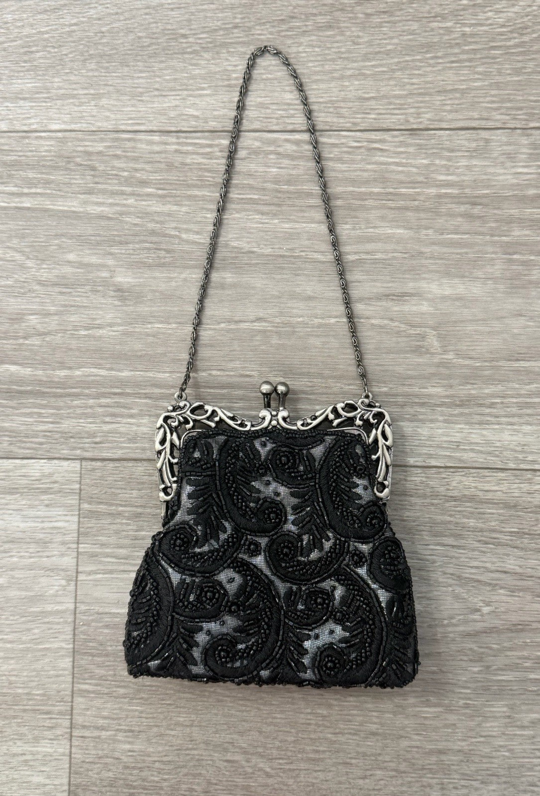 Womens Vtg Style Beaded Sequin Evening Handbag Prom /Homecoming /Wedding Clutch