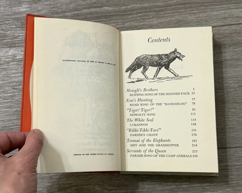 1965 Rudyard Kipling The Jungle Book Hardback Book