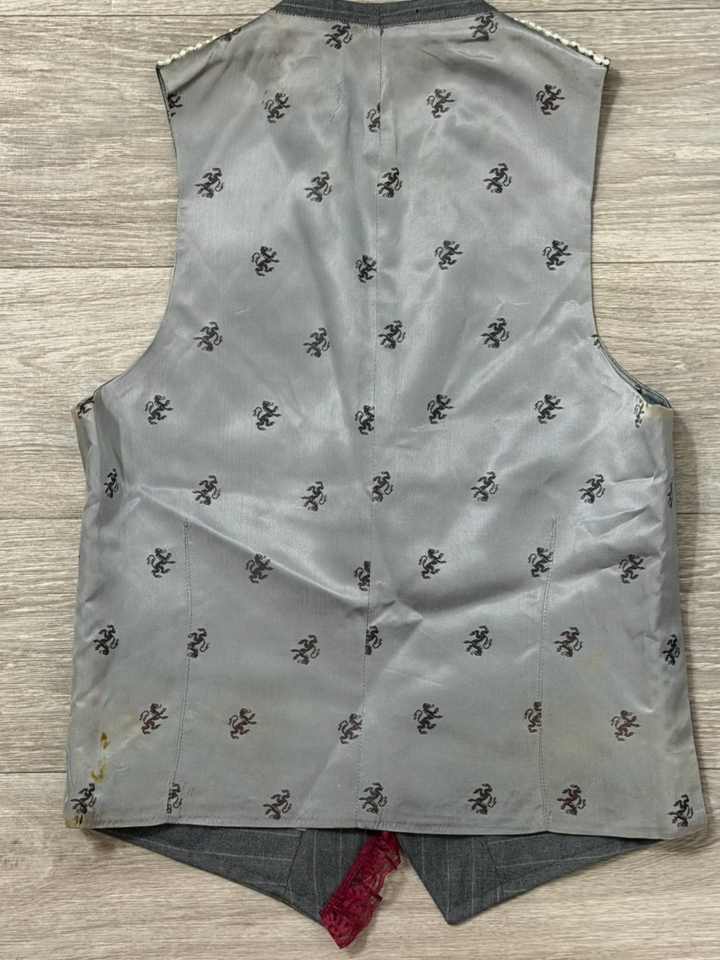 Women’s Vest With Buttons And Faux, Pearl Decorations And Lace ￼