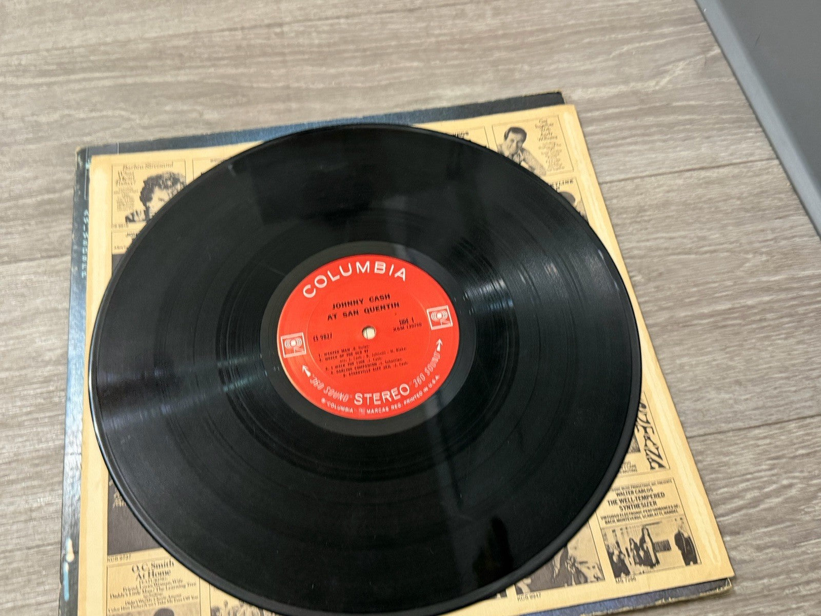 Johnny Cash at San Quentin Columbia CS 9827 Vinyl Album LP