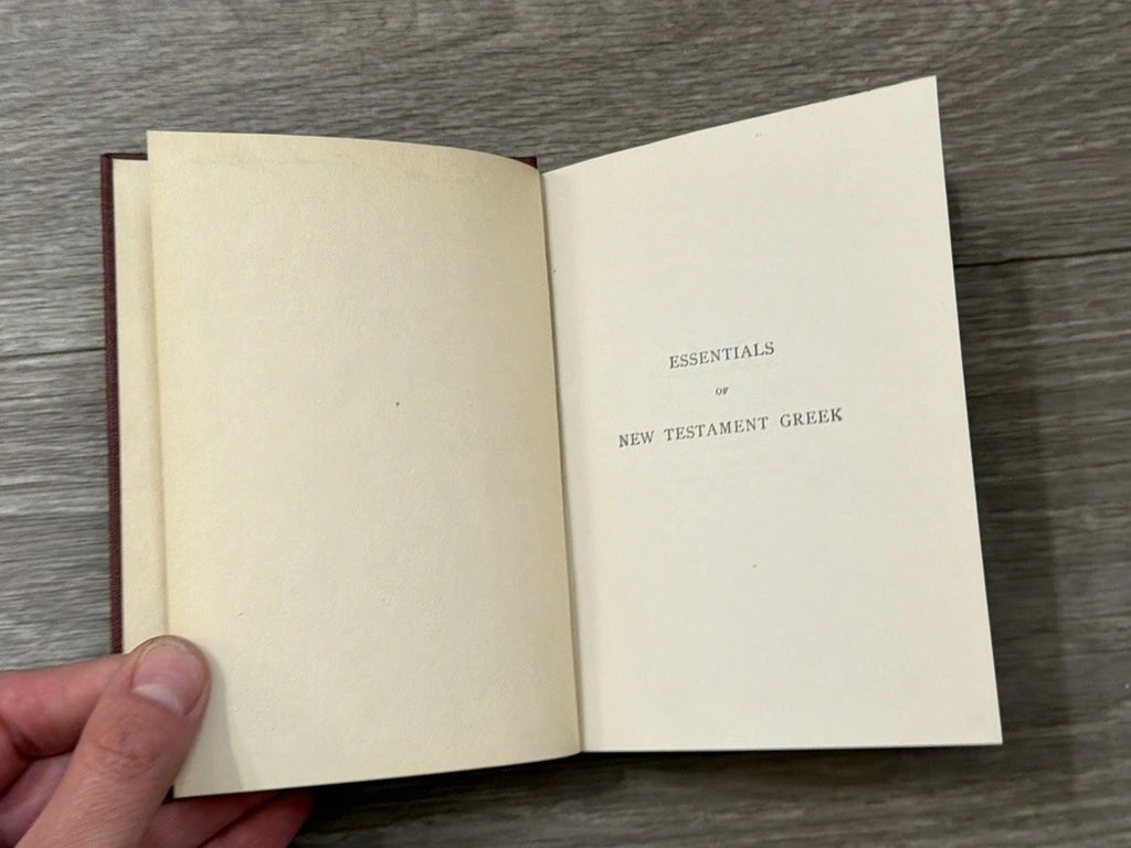 Essentials of New Testament Greek 1943 Reissue John Homer Huddilston BIBLE STUDY