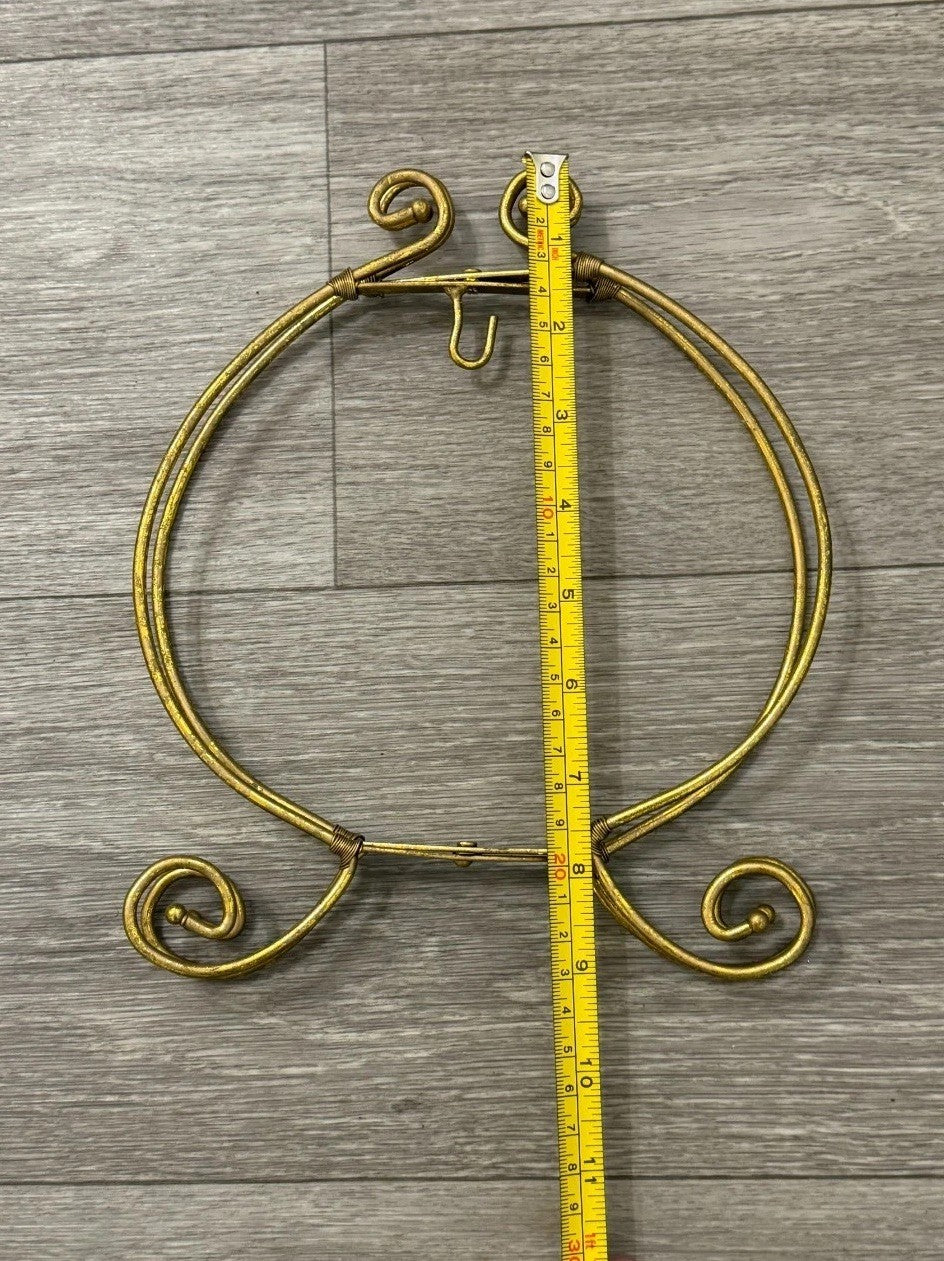 PIER 1 IMPORTS Goldtone Foldable Single Ornament Holder Display Stand