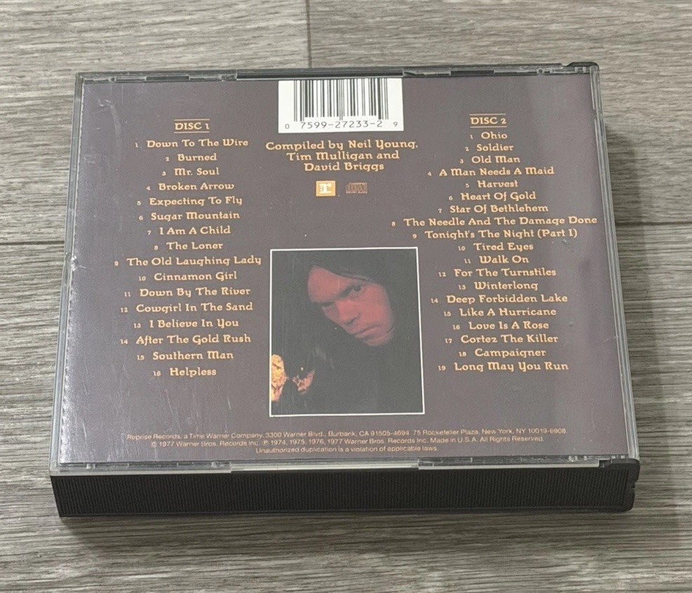 Neil Young Decade 2 CD Set 2257-2 Reprise Classic Rock 1977