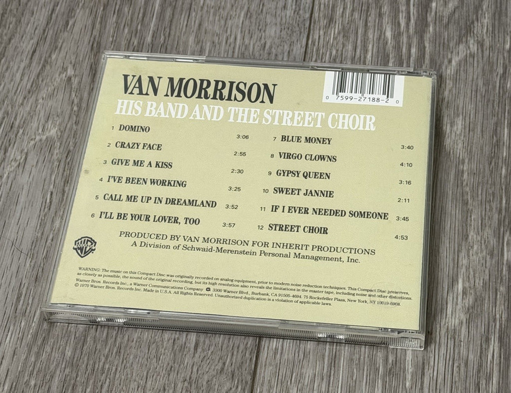 VAN MORRISON His Band And The Street Choir CD