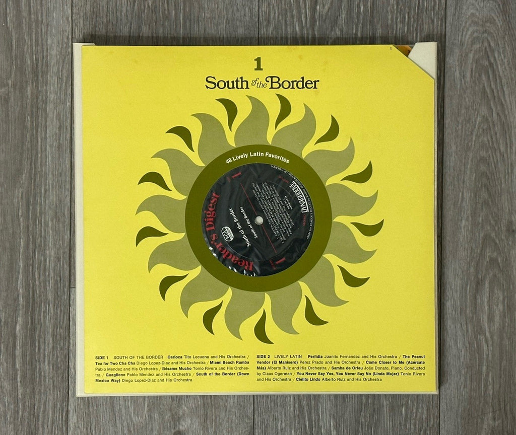 South Of The Border LP Box Set 48 Latin Favorites Reader's Digest 1968 VG+/VG RC