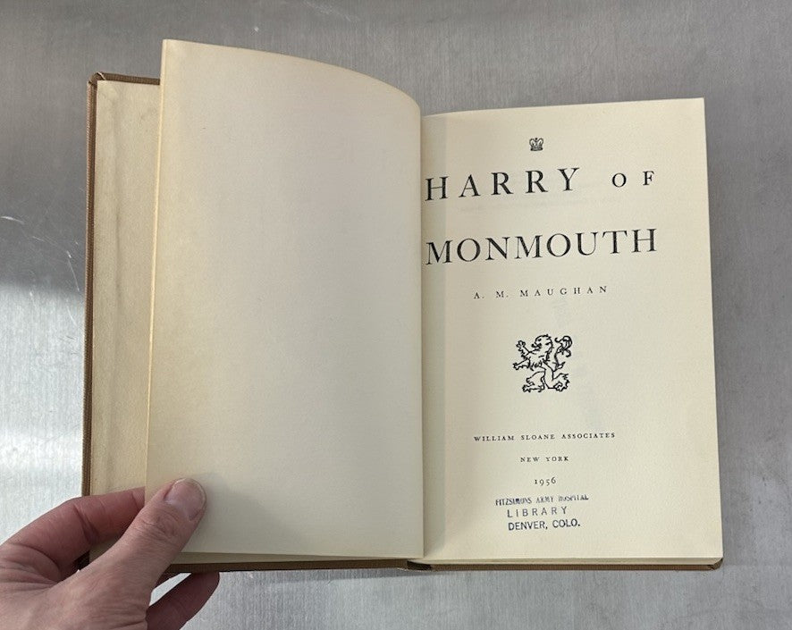 HARRY OF MONMOUTH A.M. Maughan Hardcover 1956 First Edition Good Cond
