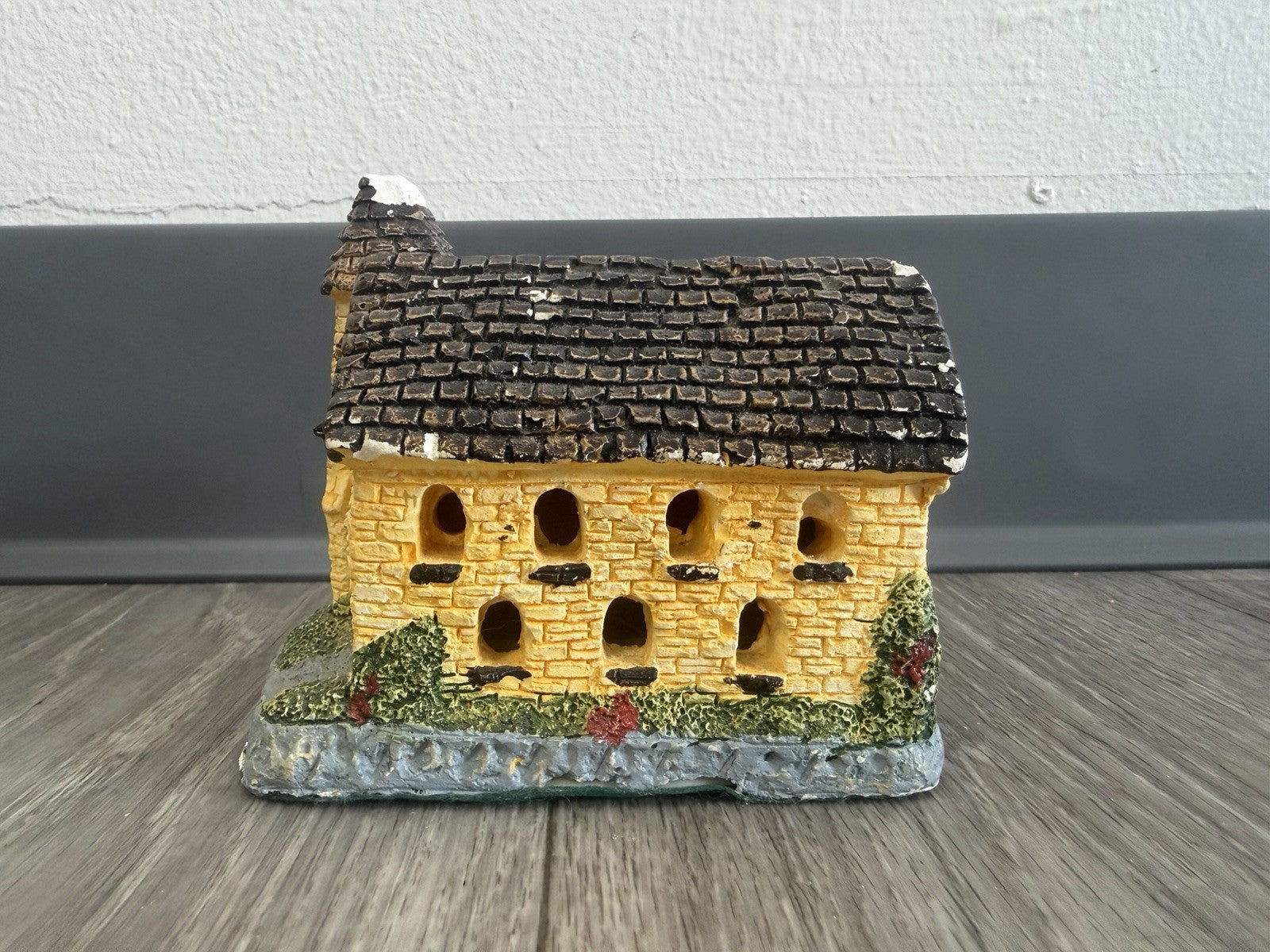 Vintage Lighted House Figurine Made in Taiwan Ceramic Cottage Decor