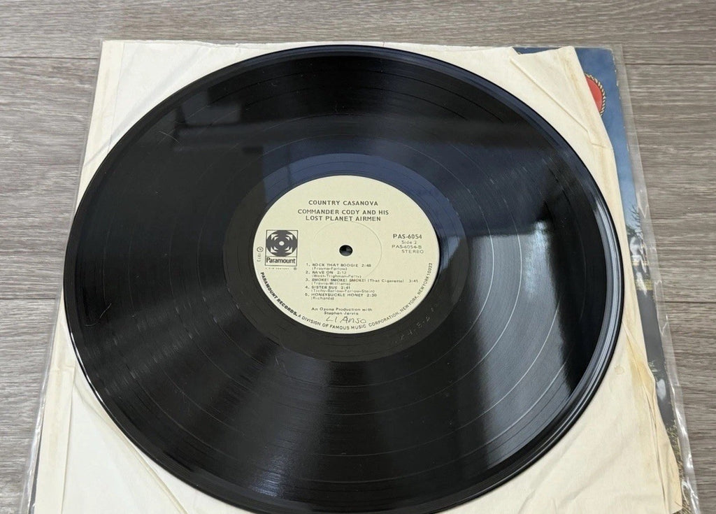 Commander Cody & His Lost Planet Airmen Country Casanova LP VG Paramount (1973)