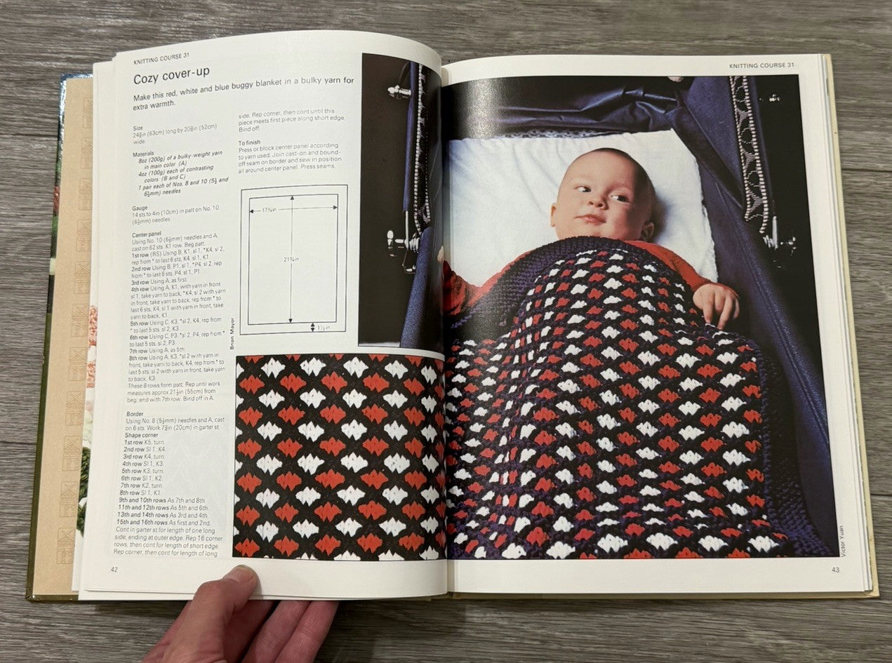  VTG  Vol. #7 Stitch By Stitch Hardbound Book Sewing, Knitting ETC Totstar Books