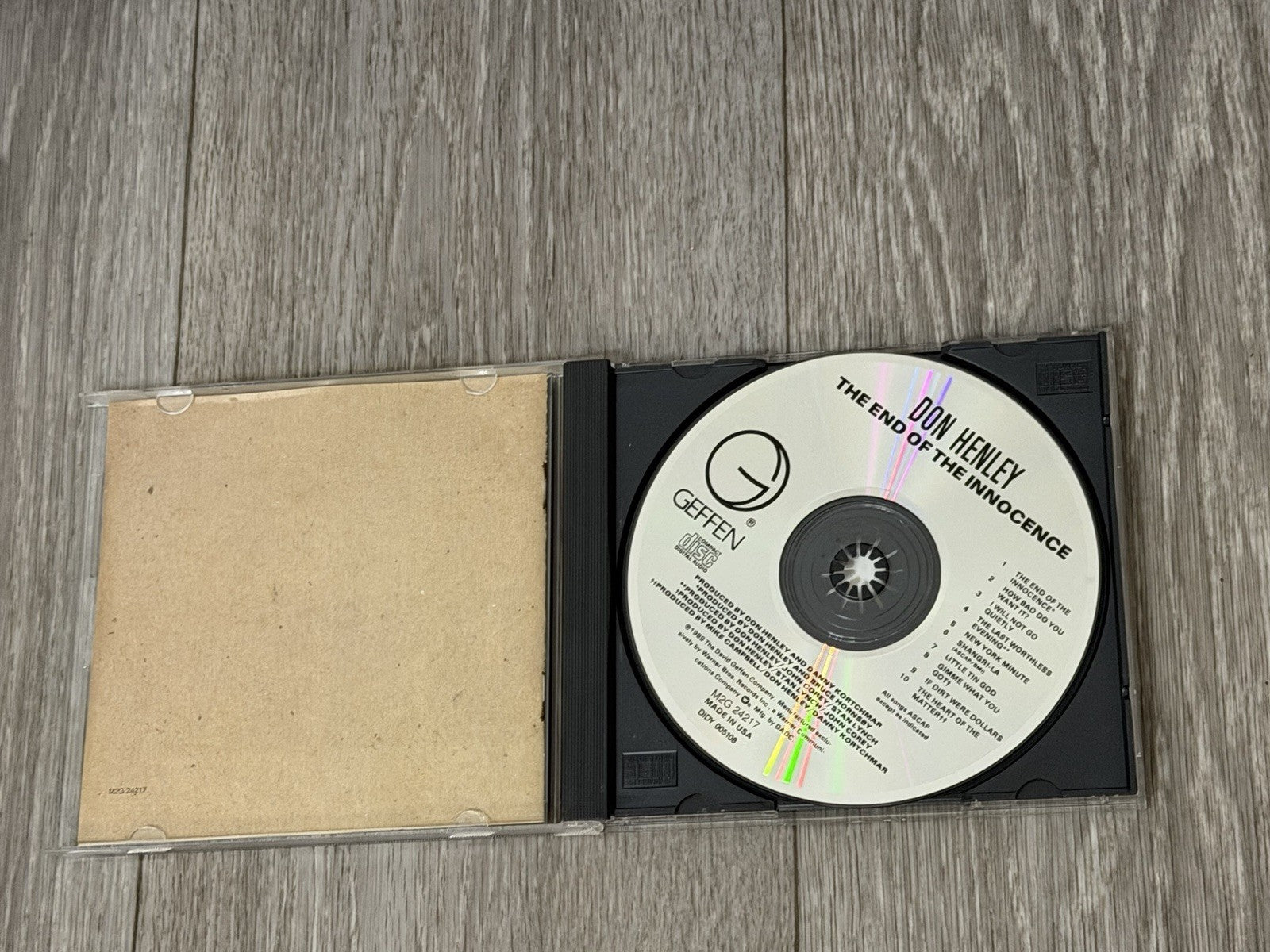 The End of the Innocence Music Don Henley CD 1989