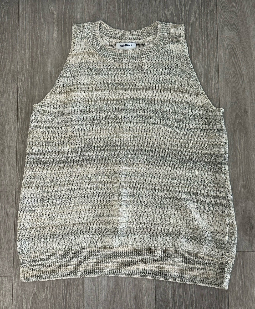 Old Navy | Beige Sleeveless Sweater Vest | Women's Size M
