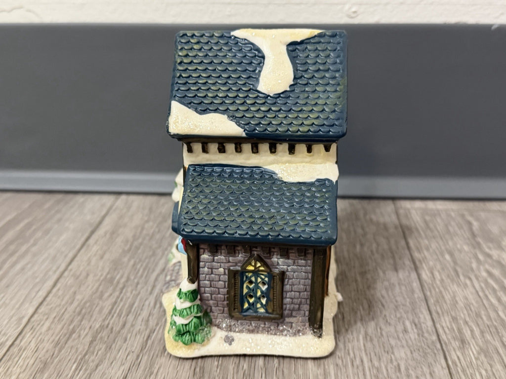 4.5" Tall Ceramic Christmas Village Coffee Shop