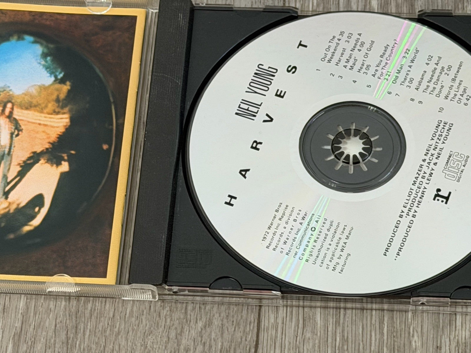 Neil Young: Harvest CD 1972 2277-2 REPRISE VG+ Used