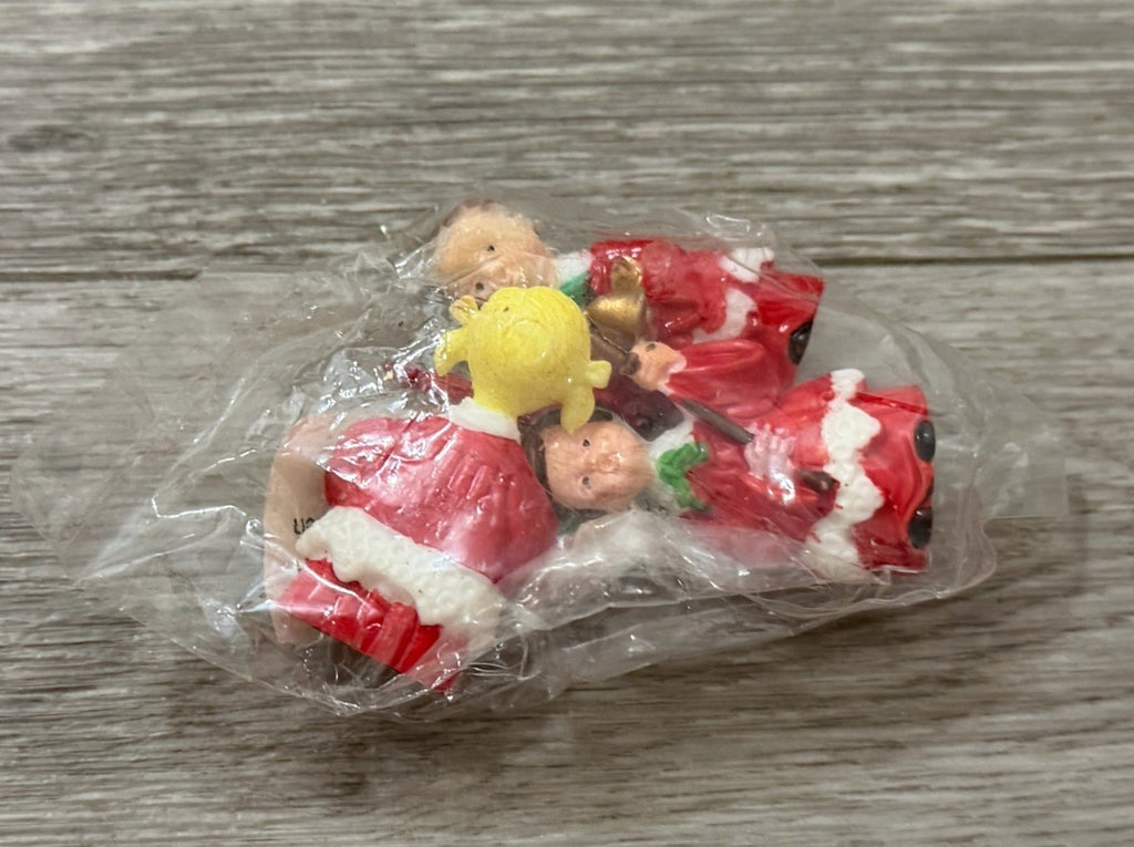 Vintage Christmas Plastic WILTON Enterprises Set Of Three Figurines Hong Kong