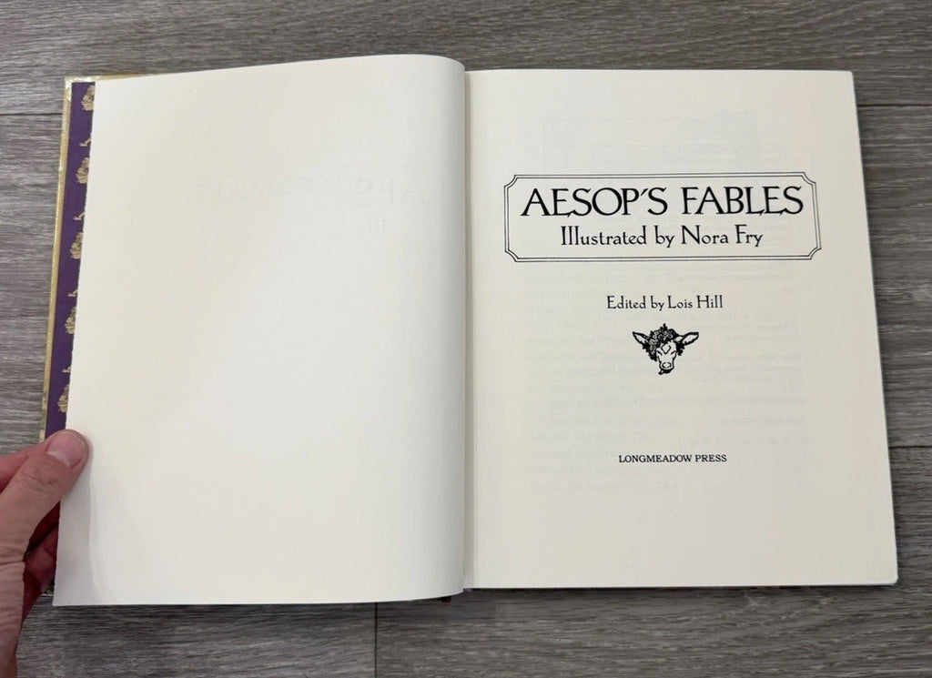 Aesop's Fables Illustrated by Nora Fry 1988 Longmeadow Press Classics Hardcover