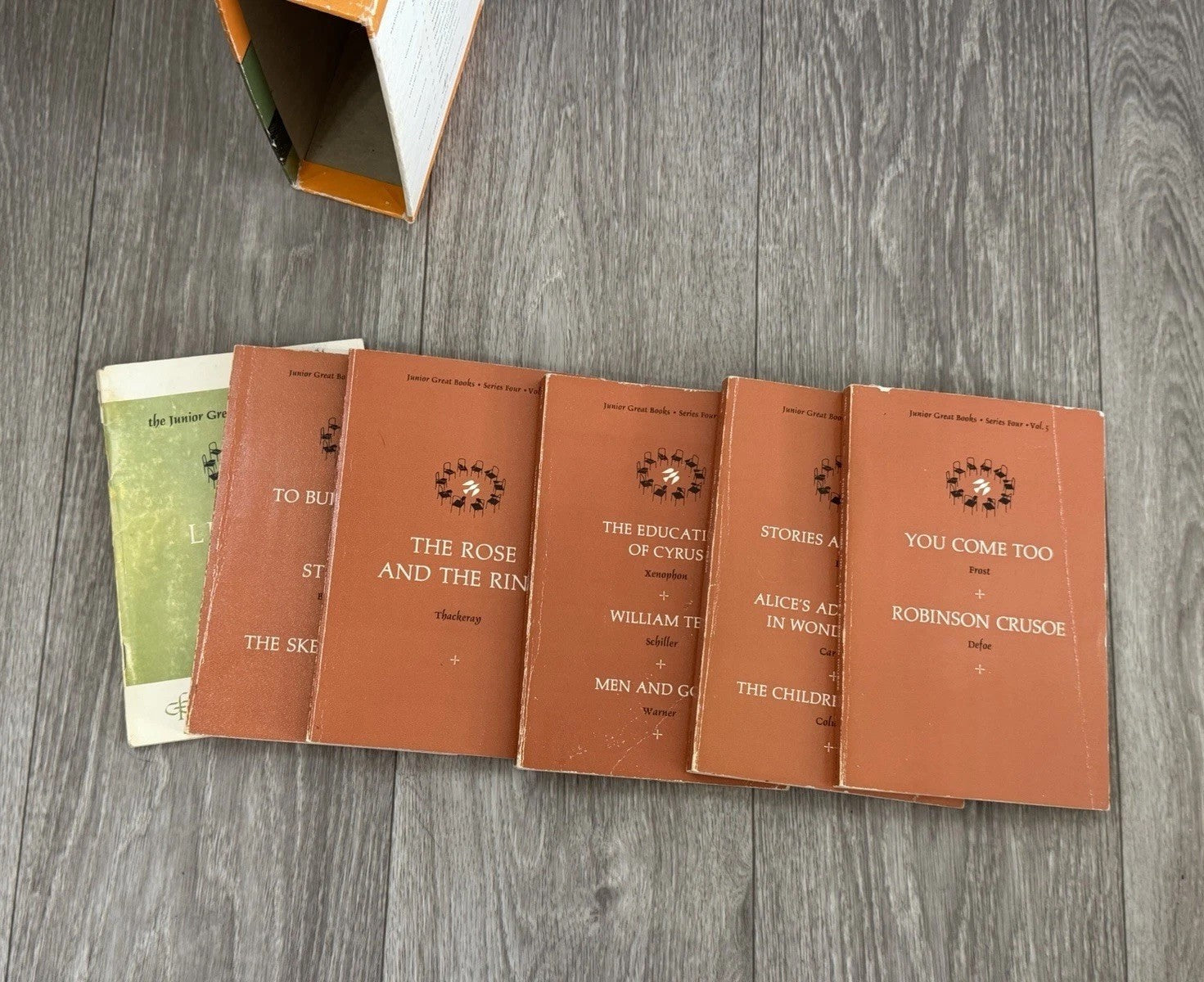 The Junior Great Books Series 4 Vol 1-5 Box Set Discussion Program Mixed Authors