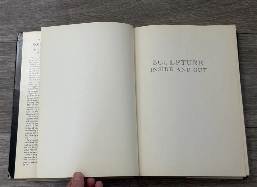 Sculpture, Inside and Out, by Malvina Hoffman, 1st, HBDJ, 1939, Illustrated VTG