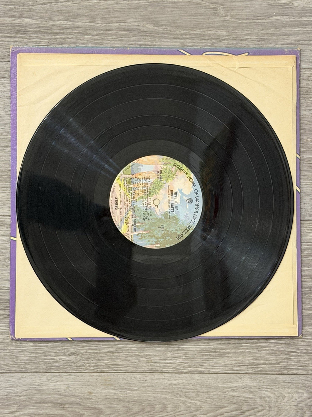 Bonnie Raitt "Give It UP" LP WB BS 2643 Gatefold (ALB03 T0421) Vinyl VG