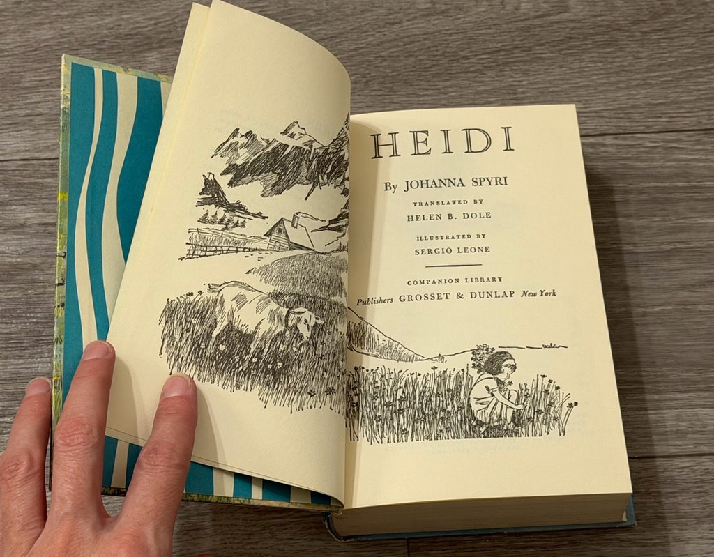 Vtg Heidi By Johanna Spyri & Hans Brinker By Mary Maples Dodge Hardcover Book