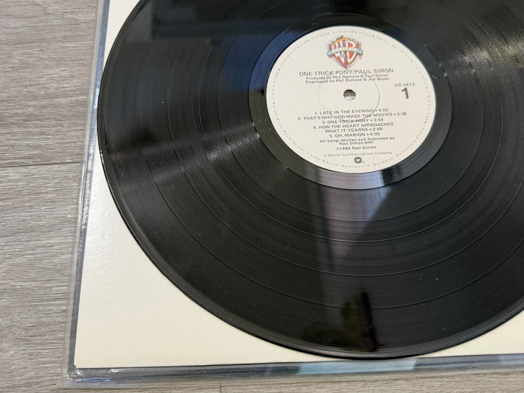 One Trick Pony by Paul Simon Vinyl 1980 Warner Brothers Records HS 3472